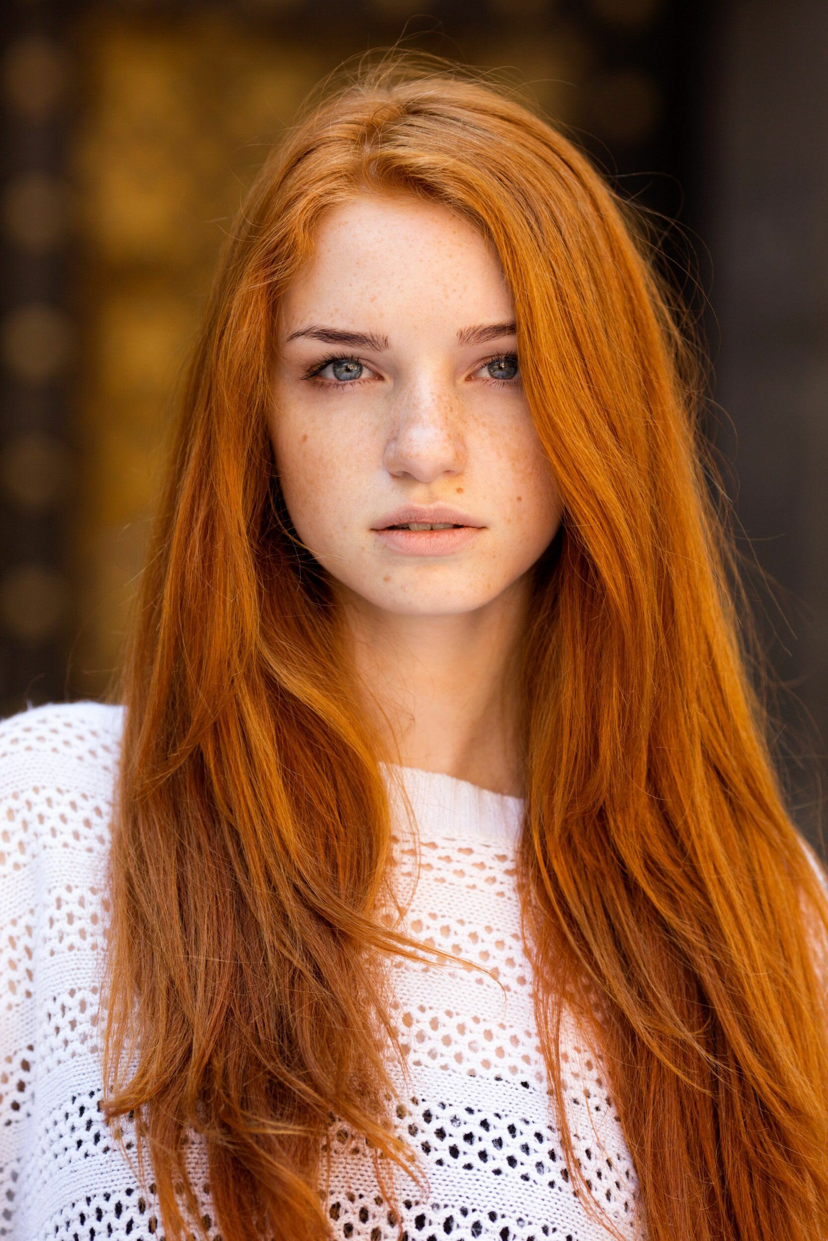 Young nn models redhead freckles
